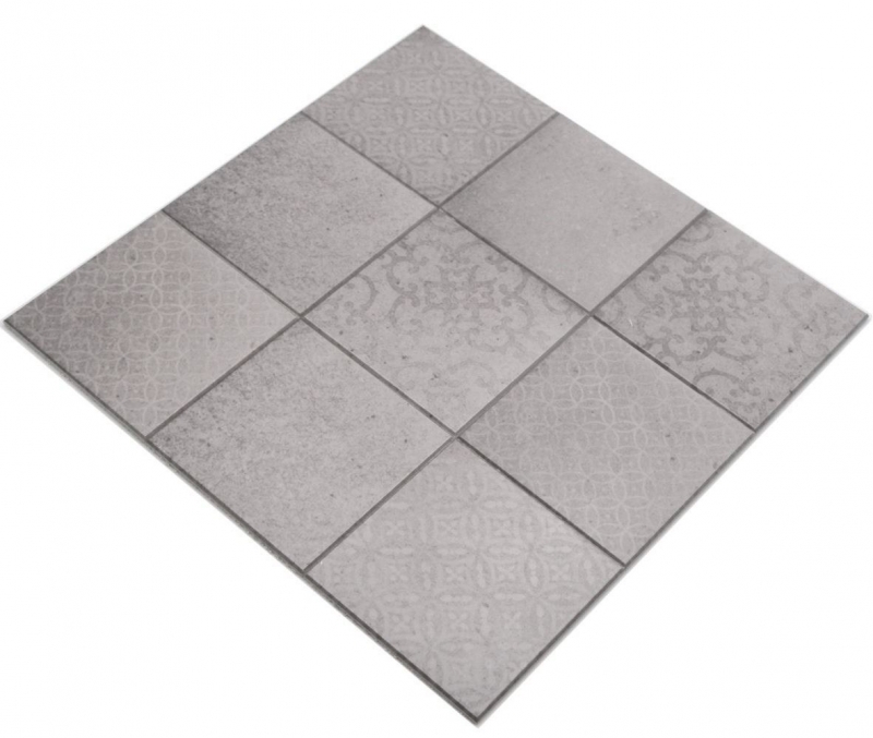 Self-adhesive mosaic mat vinyl shabby chic gray ornament MOS200-SCELLO