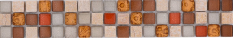 Natural stone border decorative strip skirting glass mosaic border accent strip decor - MOS92-BO1109_f