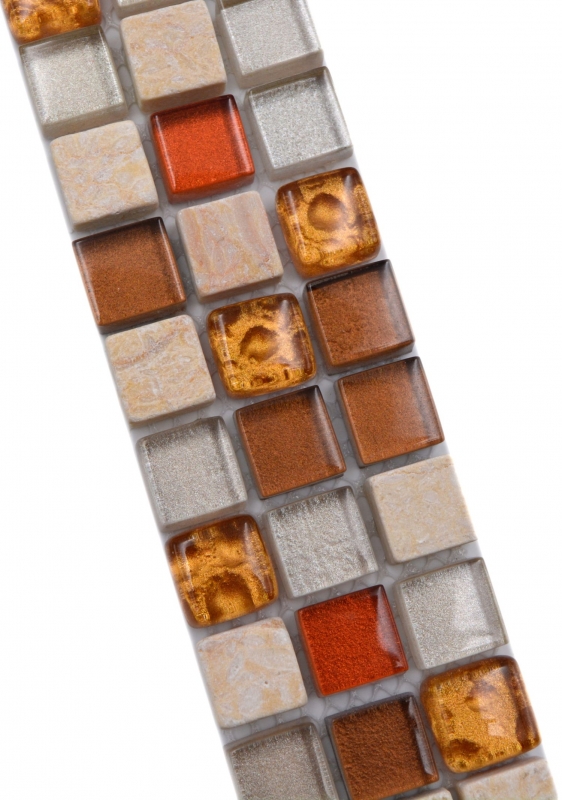 Natural stone border decorative strip skirting glass mosaic border accent strip decor - MOS92-BO1109_f