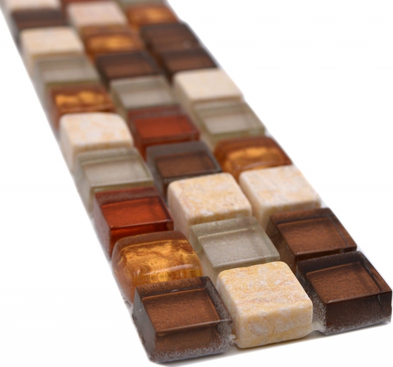 Natural stone border decorative strip skirting glass mosaic border accent strip decor - MOS92-BO1109_f