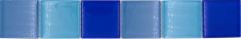Glass mosaic mosaic tiles glass border blue glossy wall kitchen bathroom shower MOS92-BO19480