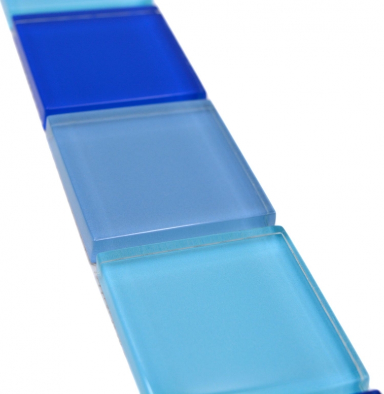 Glass mosaic mosaic tiles glass border blue glossy wall kitchen bathroom shower MOS92-BO19480_f
