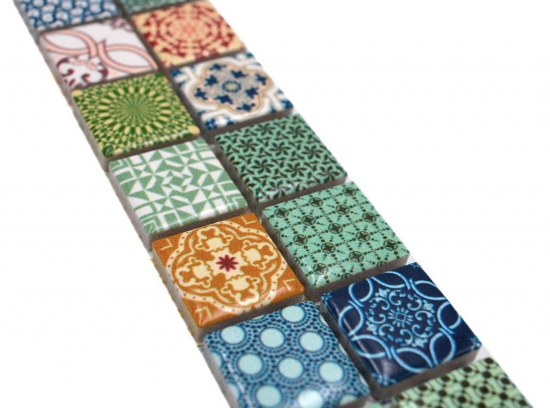 Mosaic border border mix retro ornaments Spanish look MOS18DBOR-1616