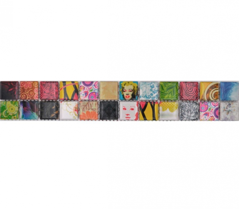 Mosaic border border mix Retro POP UP Marilyn Monroe MOS18DBOR-1605