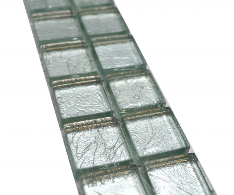 Mosaic border Glass mosaic Mosaic tile Silver structure MOS123BOR-8SB16