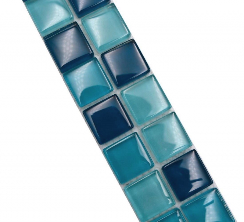 Mosaic border border glass mosaic mosaic tile mix blue petrol turquoise MOS88BOR-XCE95