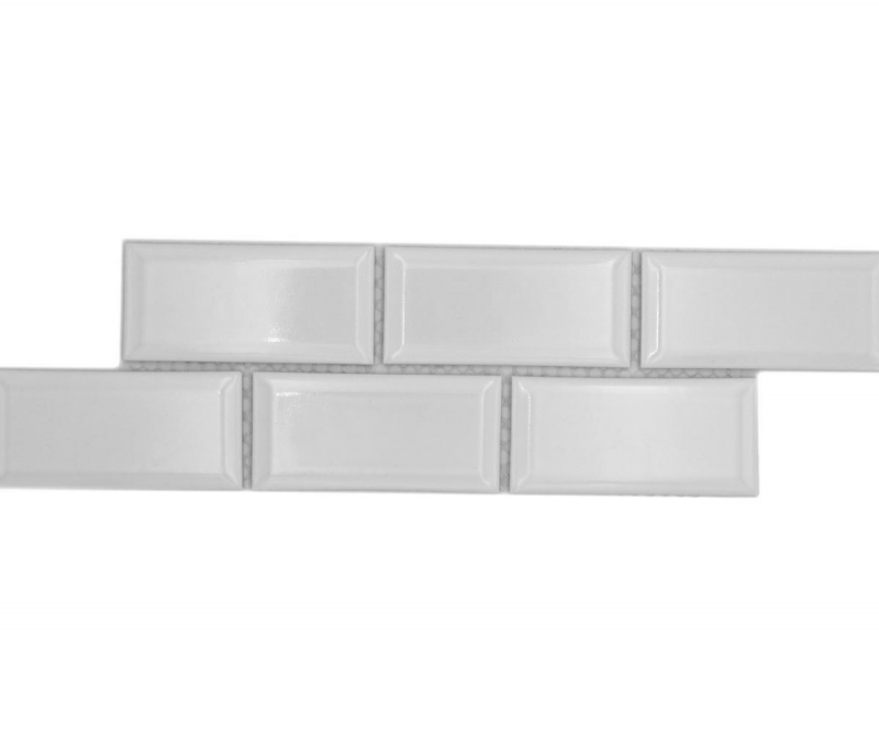 Mosaic border Metro plain white MOS26BORM-0101