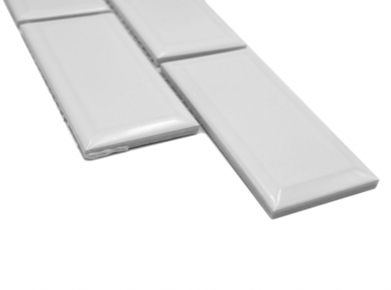 Mosaic border Metro plain white MOS26BORM-0101