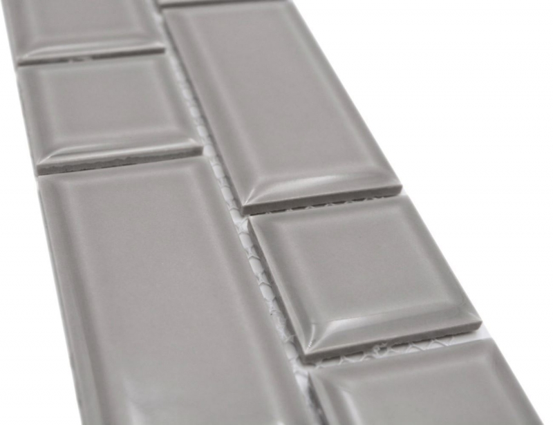 Mosaic border Metro uni stone gray mix MOS26BORWM-0202
