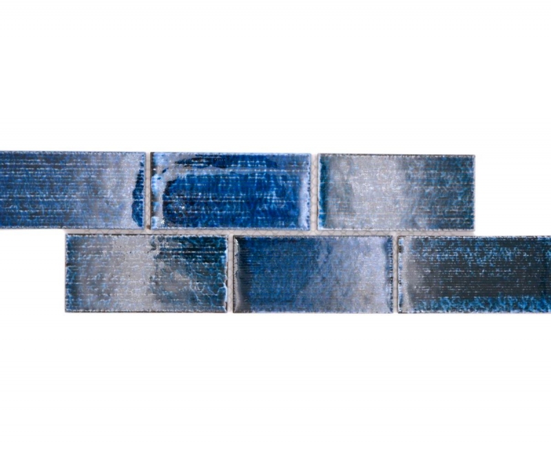 Mosaic border Border composite turquoise glossy MOS26BOR-KAS8