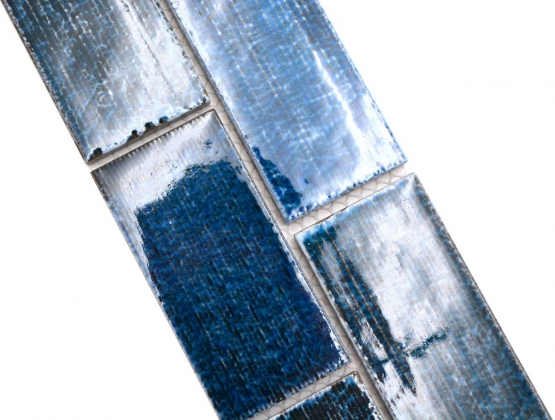 Mosaic border Border composite turquoise glossy MOS26BOR-KAS8