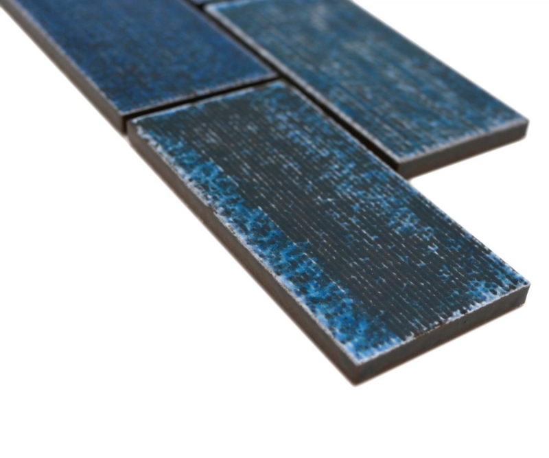 Mosaic border Border composite turquoise glossy MOS26BOR-KAS8