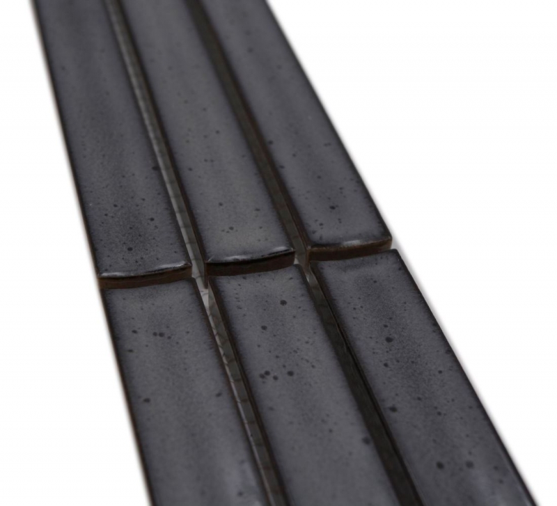 Mosaic border border rods gray speckled glossy MOS24BOR-CS26