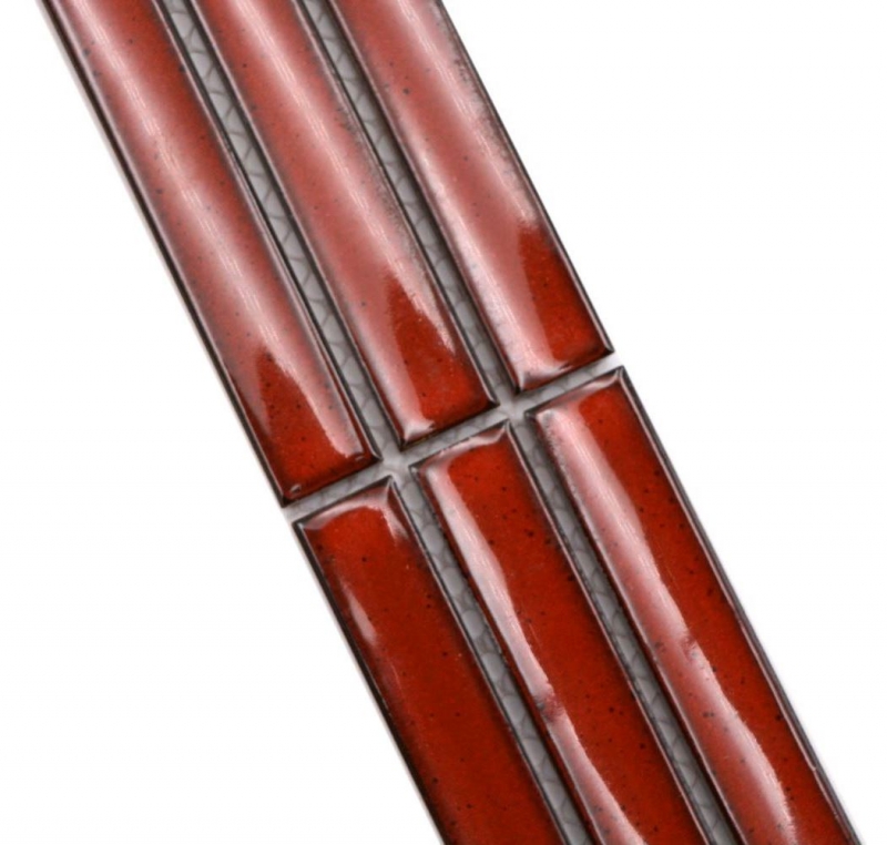 Mosaic border border sticks red speckled glossy MOS24BOR-CS56