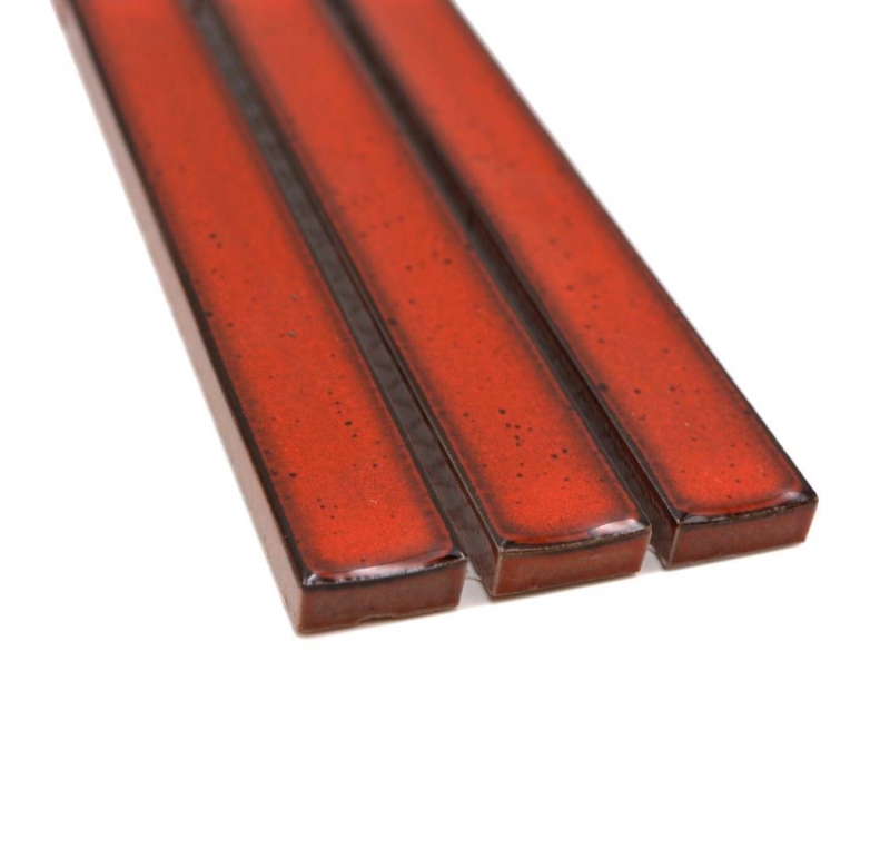 Mosaic border border sticks red speckled glossy MOS24BOR-CS56