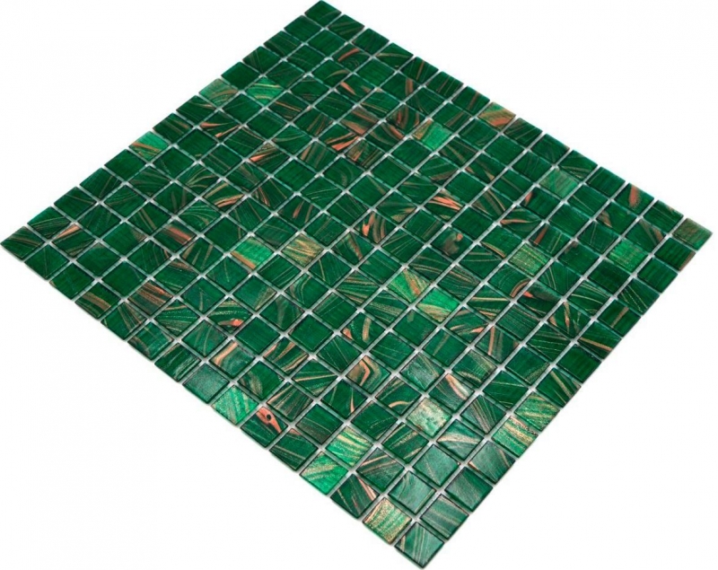 Glass mosaic mosaic tile opal green copper iridescent MOS230-G28