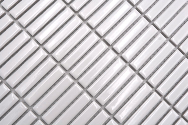 Ceramic mosaic white glossy bamboo look mosaic tile kitchen wall tile backsplash bathroom shower wall MOS24-BM1_f