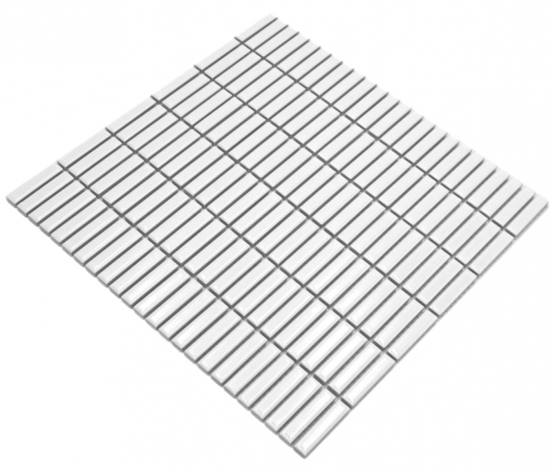 Ceramic mosaic white glossy bamboo look mosaic tile kitchen wall tile backsplash bathroom shower wall MOS24-BM1_f