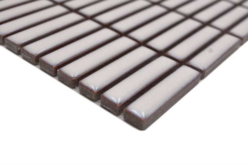 Ceramic mosaic antique white glossy bamboo look mosaic tile kitchen wall tile backsplash bathroom shower wall MOS24-BM3_f