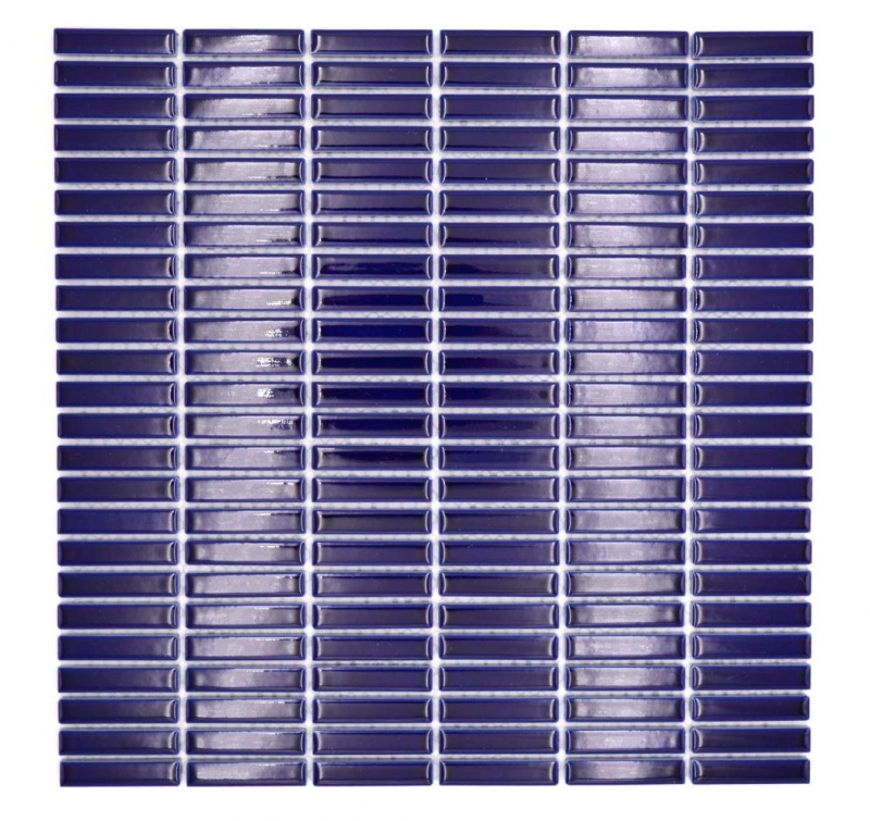 Ceramic mosaic cobalt blue glossy bamboo look mosaic tile kitchen wall tile backsplash bathroom shower wall MOS24-BM5_f