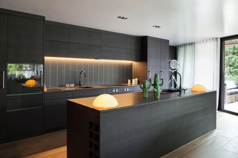 Ceramic mosaic black matt rod look mosaic tile kitchen wall tile backsplash bathroom shower wall MOS24-S60_f