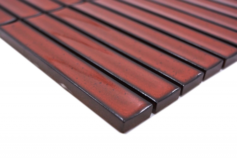 Ceramic mosaic red glossy rod look mosaic tile kitchen wall tile backsplash bathroom shower wall MOS24-CS56_f