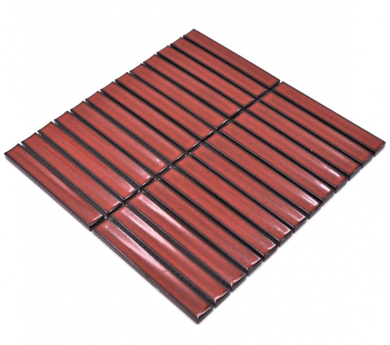 Ceramic mosaic red glossy rod look mosaic tile kitchen wall tile backsplash bathroom shower wall MOS24-CS56_f