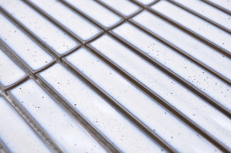 Ceramic mosaic white glossy rod-look mosaic tile kitchen wall tile backsplash bathroom shower wall MOS24-CS66_f