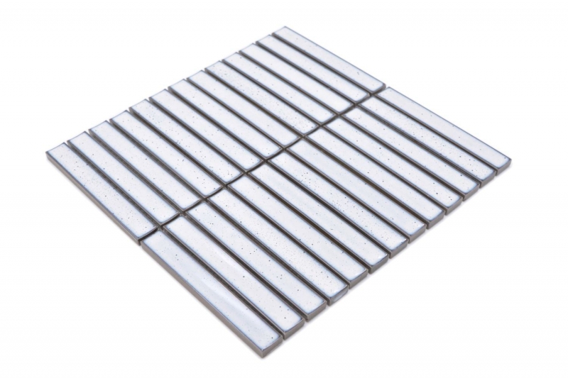Ceramic mosaic white glossy rod-look mosaic tile kitchen wall tile backsplash bathroom shower wall MOS24-CS66_f