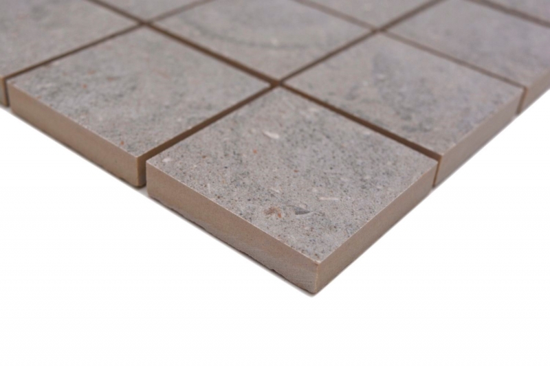 Ceramic mosaic gray matt retro look mosaic tile kitchen wall tile mirror bathroom shower wall MOS14-G3_f