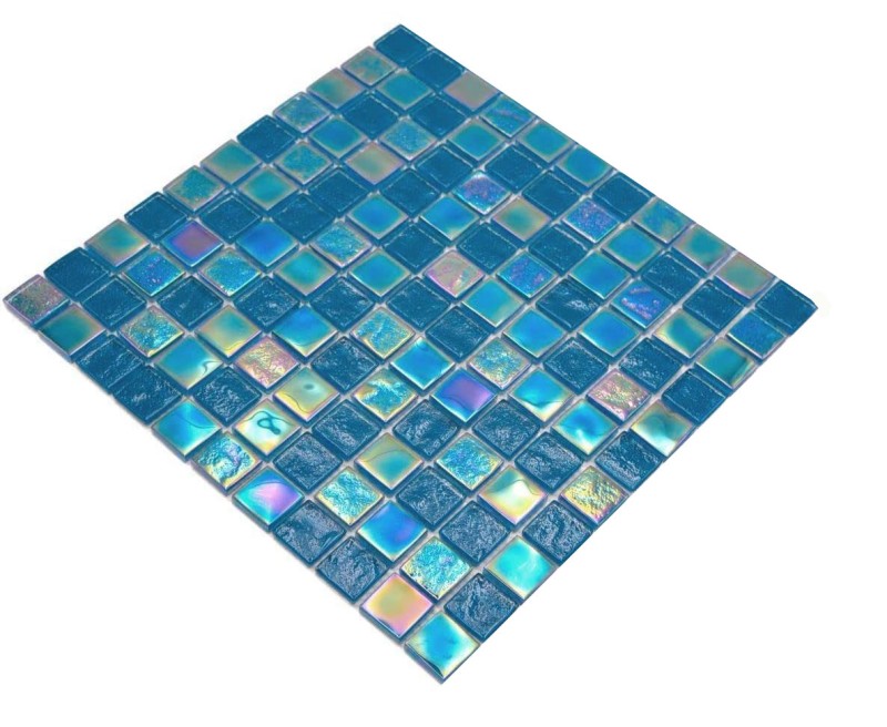 Mosaic tile glass mosaic iridium blue glossy mosaic tile kitchen wall tile mirror bathroom shower wall MOS65-S63_f