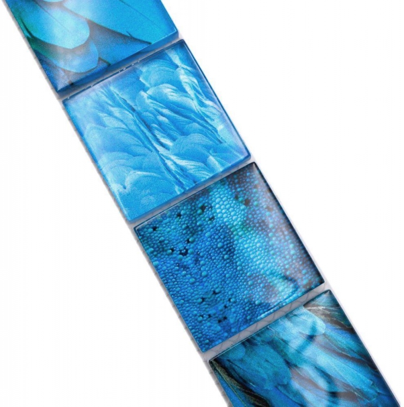 Border Border mosaic blue glossy wildlife look mosaic tile kitchen wall tile mirror bathroom shower wall MOS78BOR-W78_f