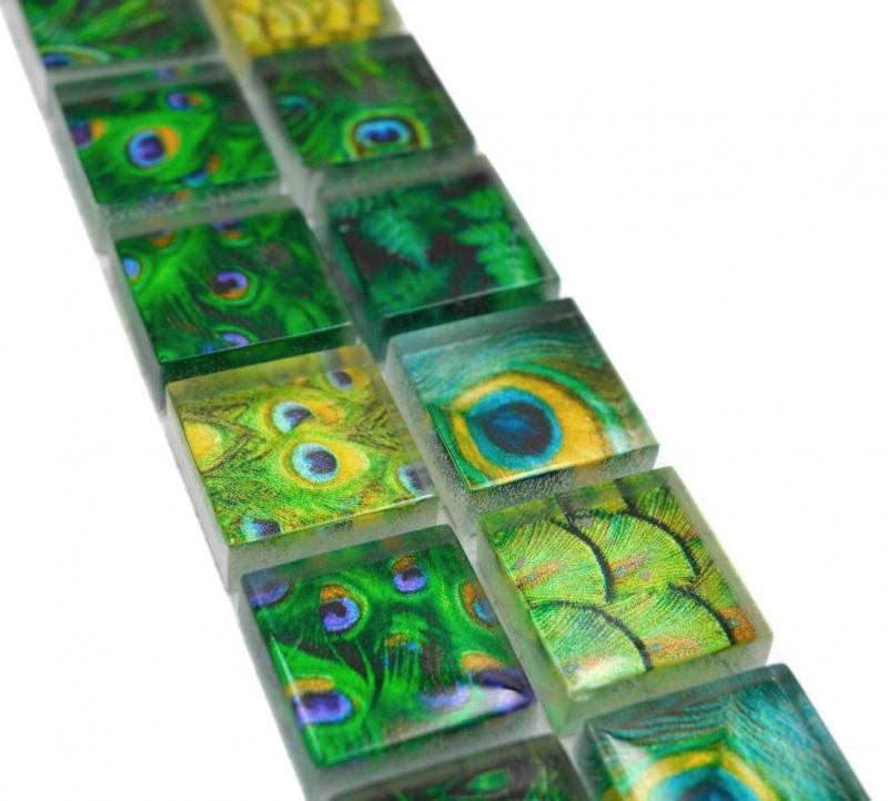 Border Border mosaic green glossy wildlife look mosaic tile kitchen wall tile mirror bathroom shower wall MOS68BOR-WL84_f