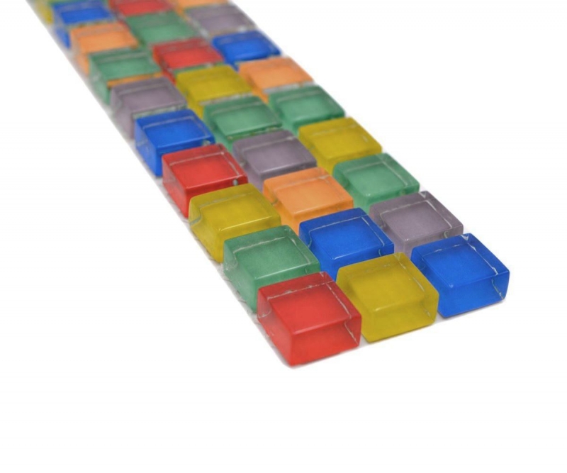 Border borde mosaic mix multicolored glossy mosaic tile kitchen wall tile mirror bathroom shower wall MOS88BOR-XC123_f