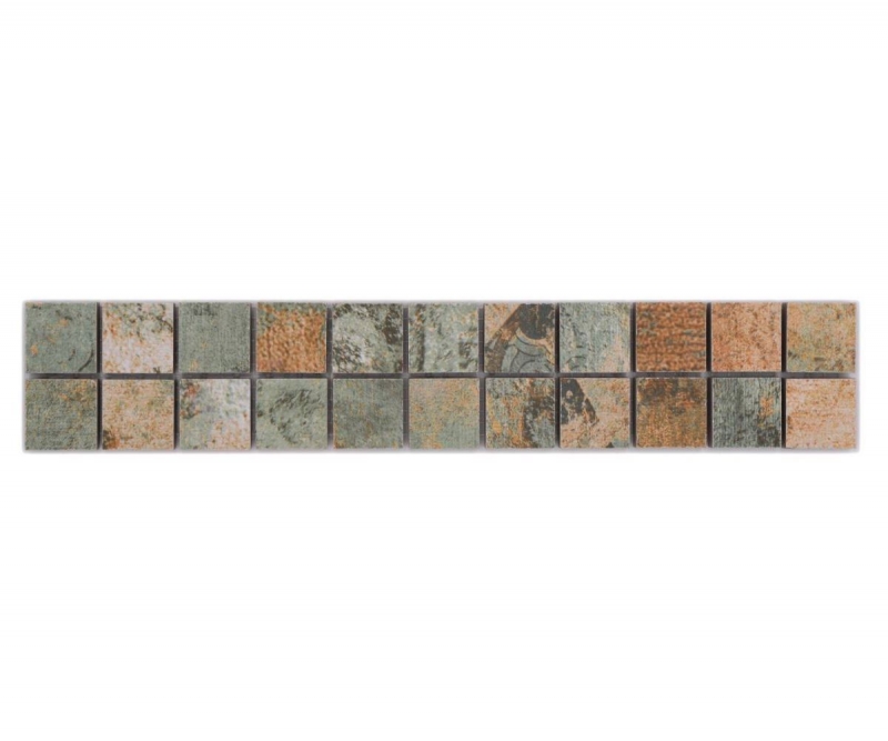 Border Border mosaic mix beige/brown/green matt carpet look mosaic tile kitchen wall tile mirror bathroom shower wall MOS18BOR-25CB_f