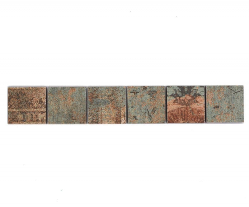 Border Border mosaic mix beige/brown/green matt carpet look mosaic tile kitchen wall tile mirror bathroom shower wall MOS14BOR-47CB_f