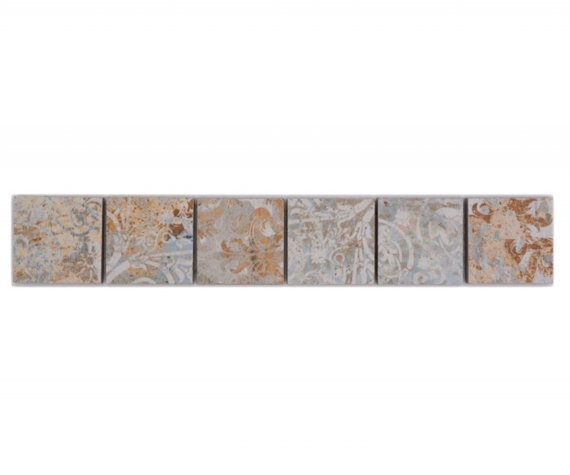 Border Border mosaic mix light multicolored matt carpet look mosaic tile kitchen wall tile mirror bathroom shower wall MOS14BOR-47CS_f