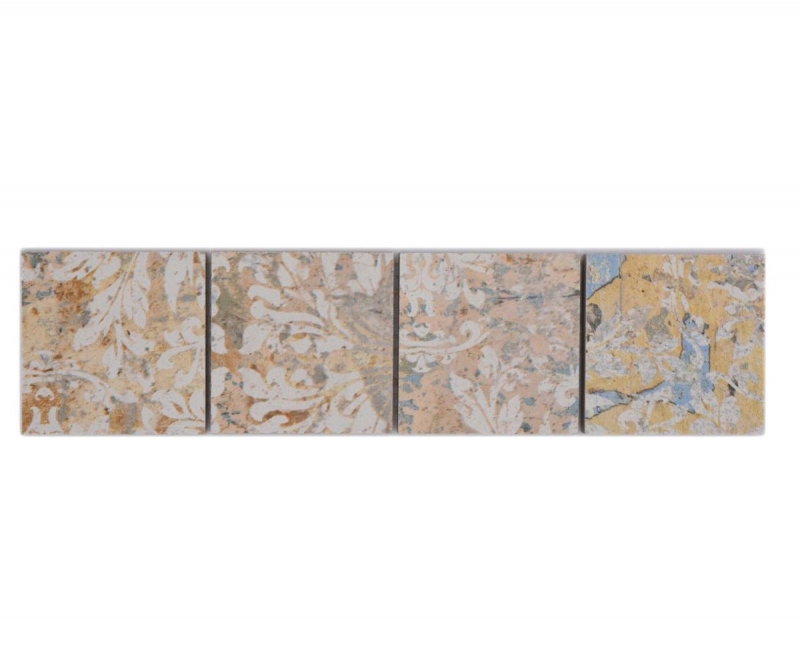 Border Border mosaic mix light multicolored matt carpet look mosaic tile kitchen wall tile mirror bathroom shower wall MOS16BOR-71CS_f