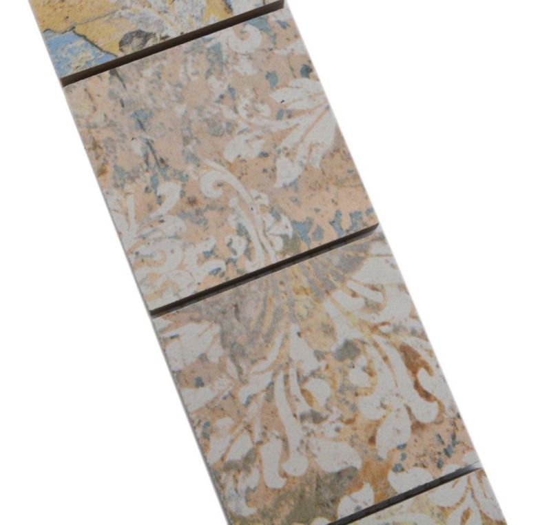 Border Border mosaic mix light multicolored matt carpet look mosaic tile kitchen wall tile mirror bathroom shower wall MOS16BOR-71CS_f