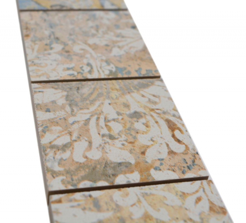 Border Border mosaic mix light multicolored matt carpet look mosaic tile kitchen wall tile mirror bathroom shower wall MOS16BOR-71CS_f