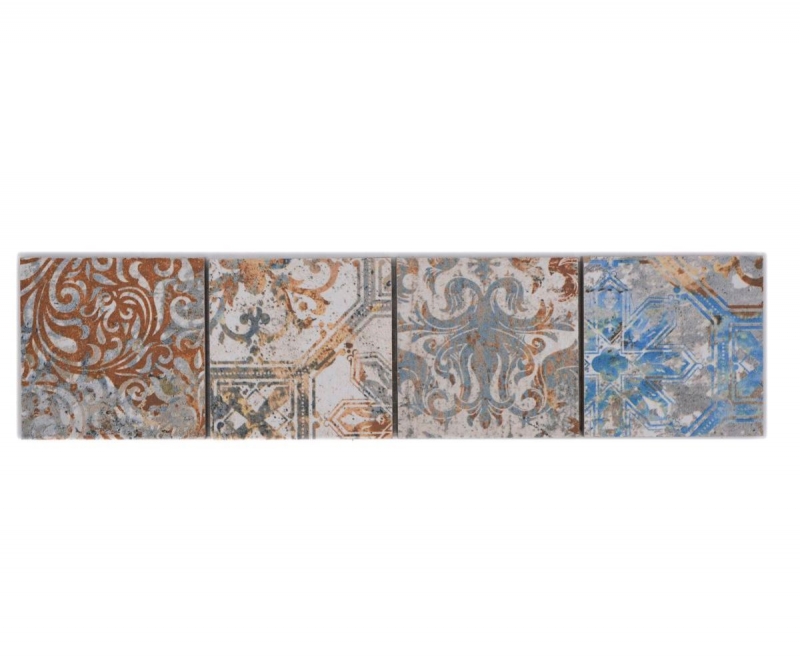 Border Border mosaic mix strong multicolored matt carpet look mosaic tile kitchen wall tile mirror bathroom shower wall MOS16BOR-71CV_f