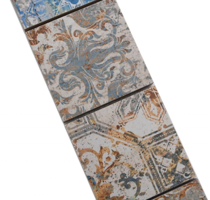 Border Border mosaic mix strong multicolored matt carpet look mosaic tile kitchen wall tile mirror bathroom shower wall MOS16BOR-71CV_f