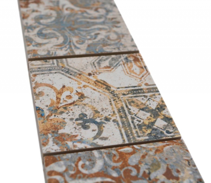 Border Border mosaic mix strong multicolored matt carpet look mosaic tile kitchen wall tile mirror bathroom shower wall MOS16BOR-71CV_f