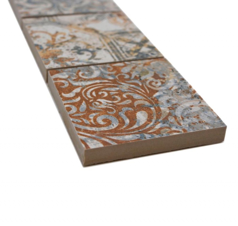 Border Border mosaic mix strong multicolored matt carpet look mosaic tile kitchen wall tile mirror bathroom shower wall MOS16BOR-71CV_f