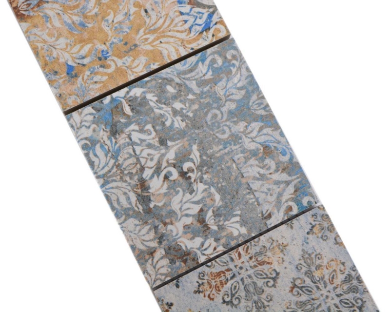 Border Border mosaic mix strong multicolored matt carpet look mosaic tile kitchen wall tile mirror bathroom shower wall MOS23BOR-95CV_f
