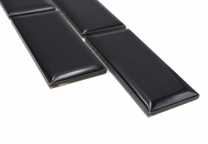 Border Border mosaic black glossy metro look mosaic tile kitchen wall tile mirror bathroom shower wall MOS26BORM-0303_f