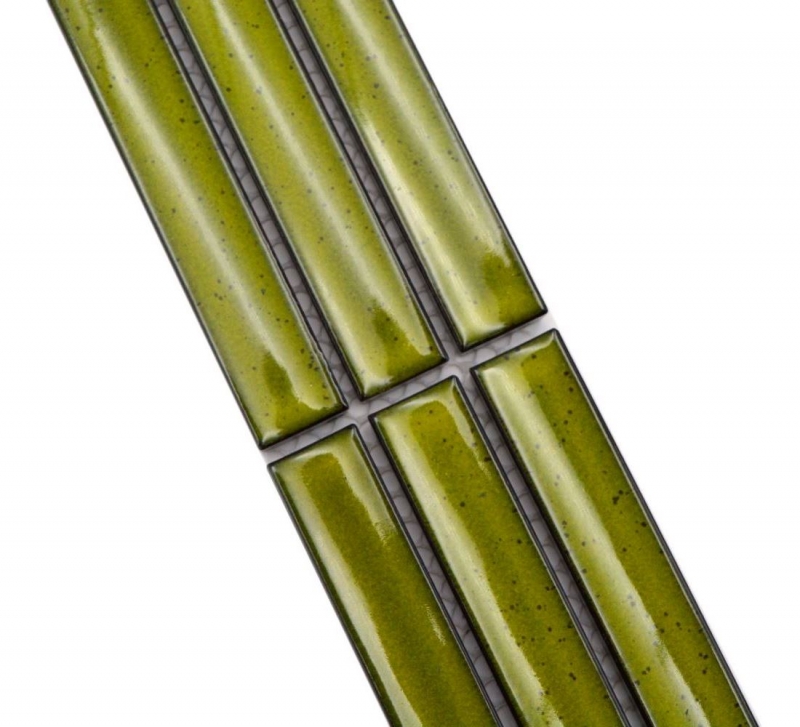 Border Border mosaic light green glossy rod look mosaic tile kitchen wall tile mirror bathroom shower wall MOS24BOR-CS16_f
