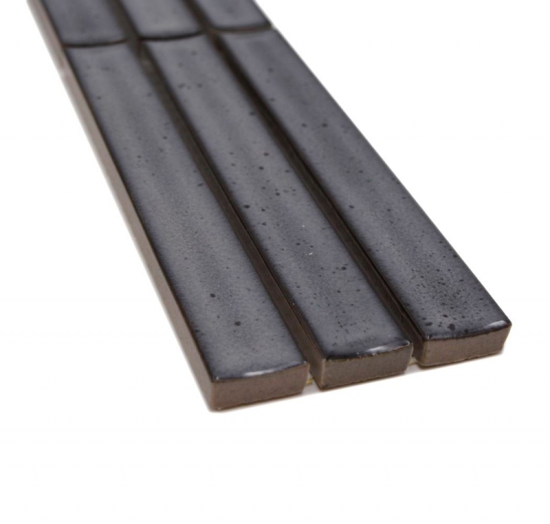 Border Border mosaic gray glossy rod look mosaic tile kitchen wall tile mirror bathroom shower wall MOS24BOR-CS26_f