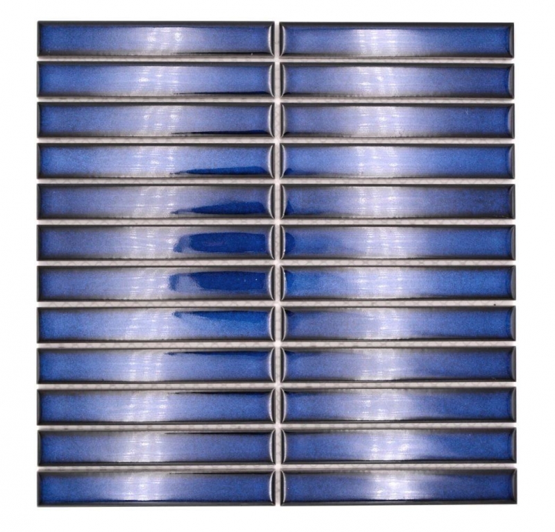 Hand-painted ceramic mosaic rods Modern Art cobalt blue glossy MOS24-S40_m