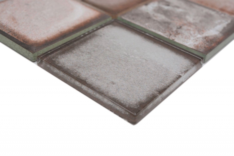 Hand-painted glass mosaic mosaic tile Retro Vinatage Cement Style Pastel Gray Beige MOS88-S08_m